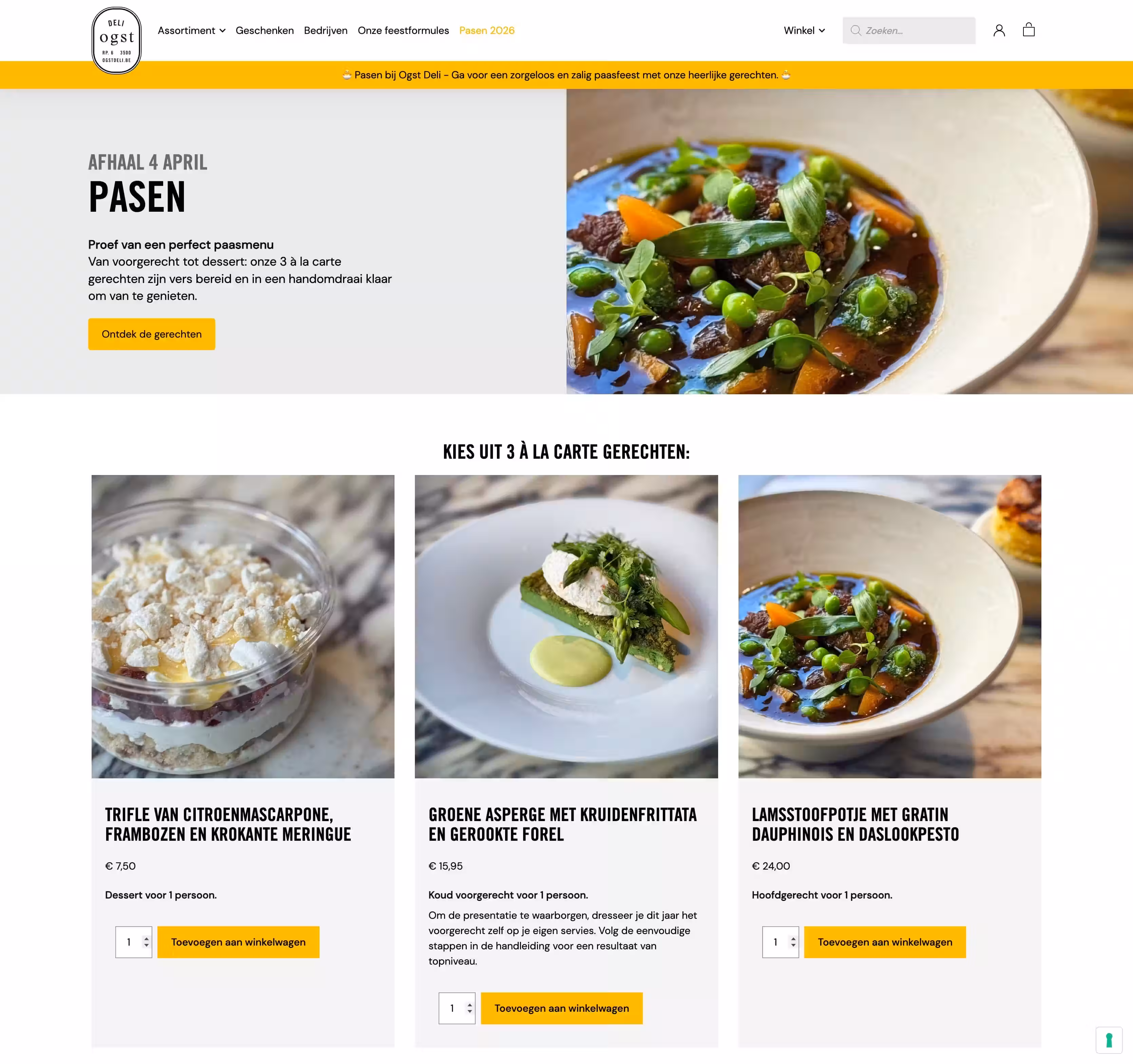 Ogst Deli webshop